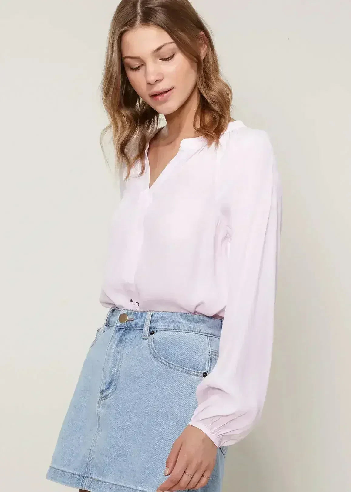 Women's Lace Up Blouse Office Style | Femstylo - Femstylo