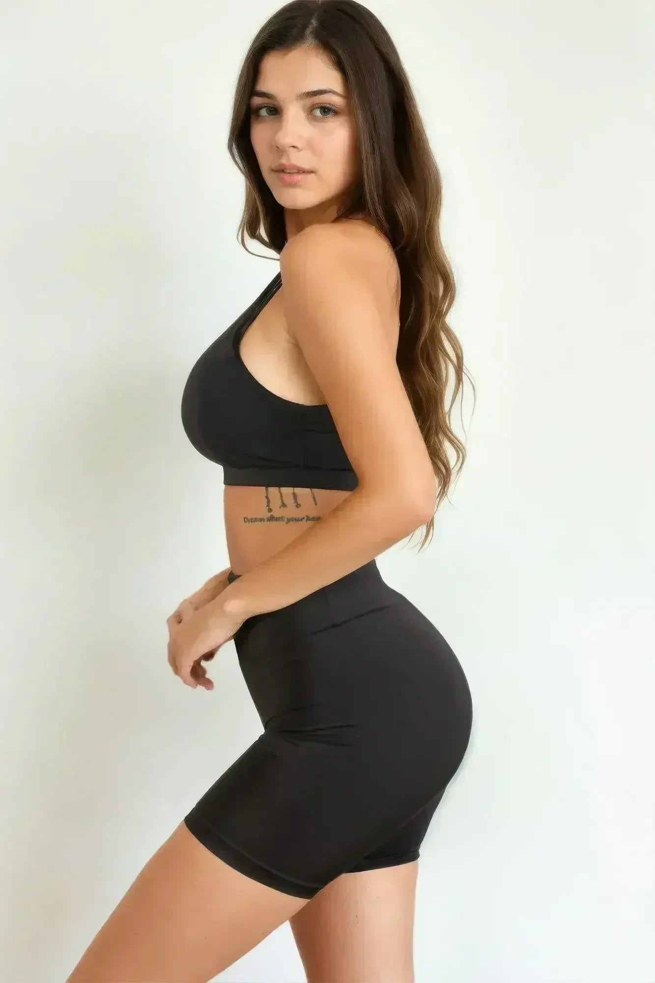 Racerback Cutout Sports Bra - Femstylo