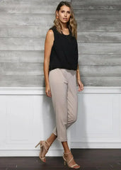 Women's Surplice Sleeveless Blouse In Black | Femstylo - Femstylo