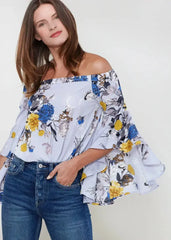 Women's Bell Sleeve Off The Shoulder Top - Femstylo