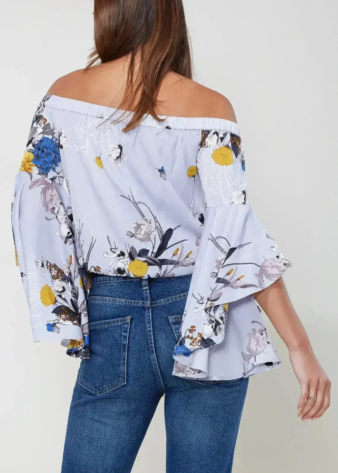 Women's Bell Sleeve Off The Shoulder Top - Femstylo