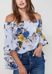 Women's Bell Sleeve Off The Shoulder Top - Femstylo