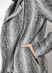 Women's Brushed Wool Moto Jacket - Femstylo