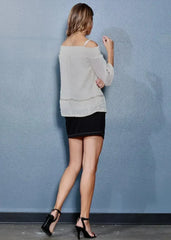 Women's Smocked Off Shoulder Lace Top - Femstylo