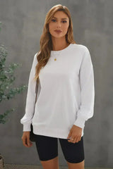 White Oversized Sweatshirt - Femstylo