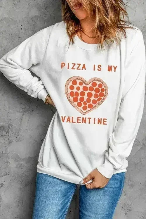 Graphic Print Sweatshirt - Femstylo