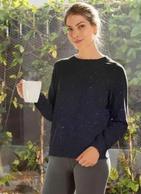 Above The Galaxy Sublimation Sweatshirt Unique, Stylish & Comfortable - Femstylo