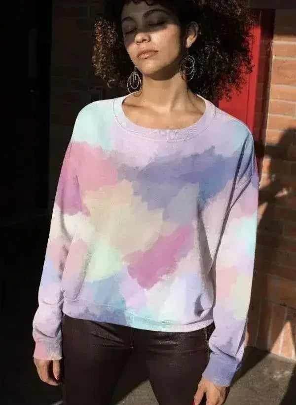 Abstract Pastels Sublimation Sweatshirt | Unique, Stylish & Comfortable - Femstylo