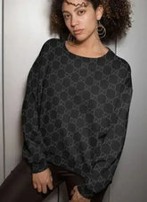 Awe Pattern Sublimation Sweatshirt - Femstylo