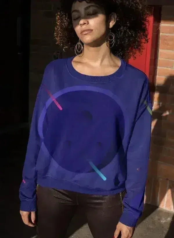 Blue Galaxy Sublimation Sweatshirt - Femstylo