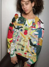 Family Dinner Sublimation Sweatshirt - Femstylo