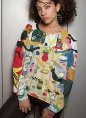 Family Dinner Sublimation Sweatshirt - Femstylo