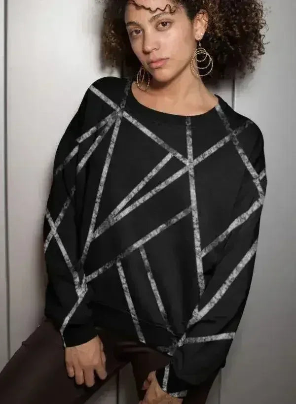 Wide Line Sublimation Sweatshirt - Femstylo