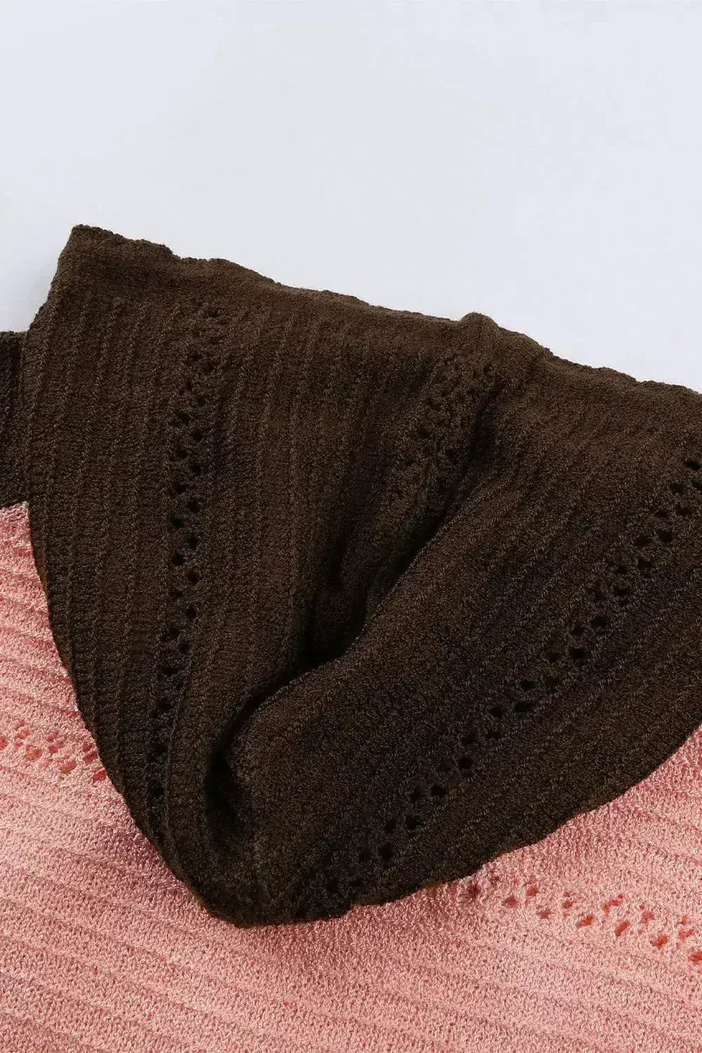 Women's Brown Beach Bonfire Knitted Hoodie - Femstylo