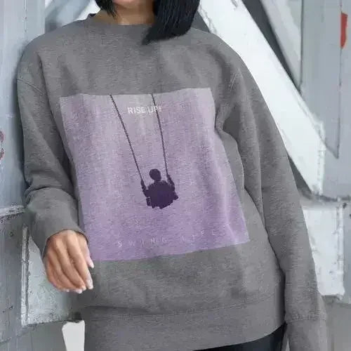 Purple Logo Sweatshirt - Soft Loose Fit Women's Top | Femstylo - Femstylo