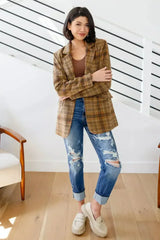 World Class Plaid Blazer - Femstylo