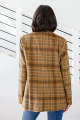 World Class Plaid Blazer - Femstylo