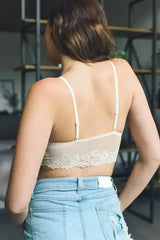 Sexy Floral Lace Strappy Front Bralette - Femstylo