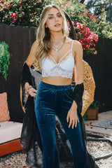 Sexy Floral Lace Strappy Front Bralette - Femstylo