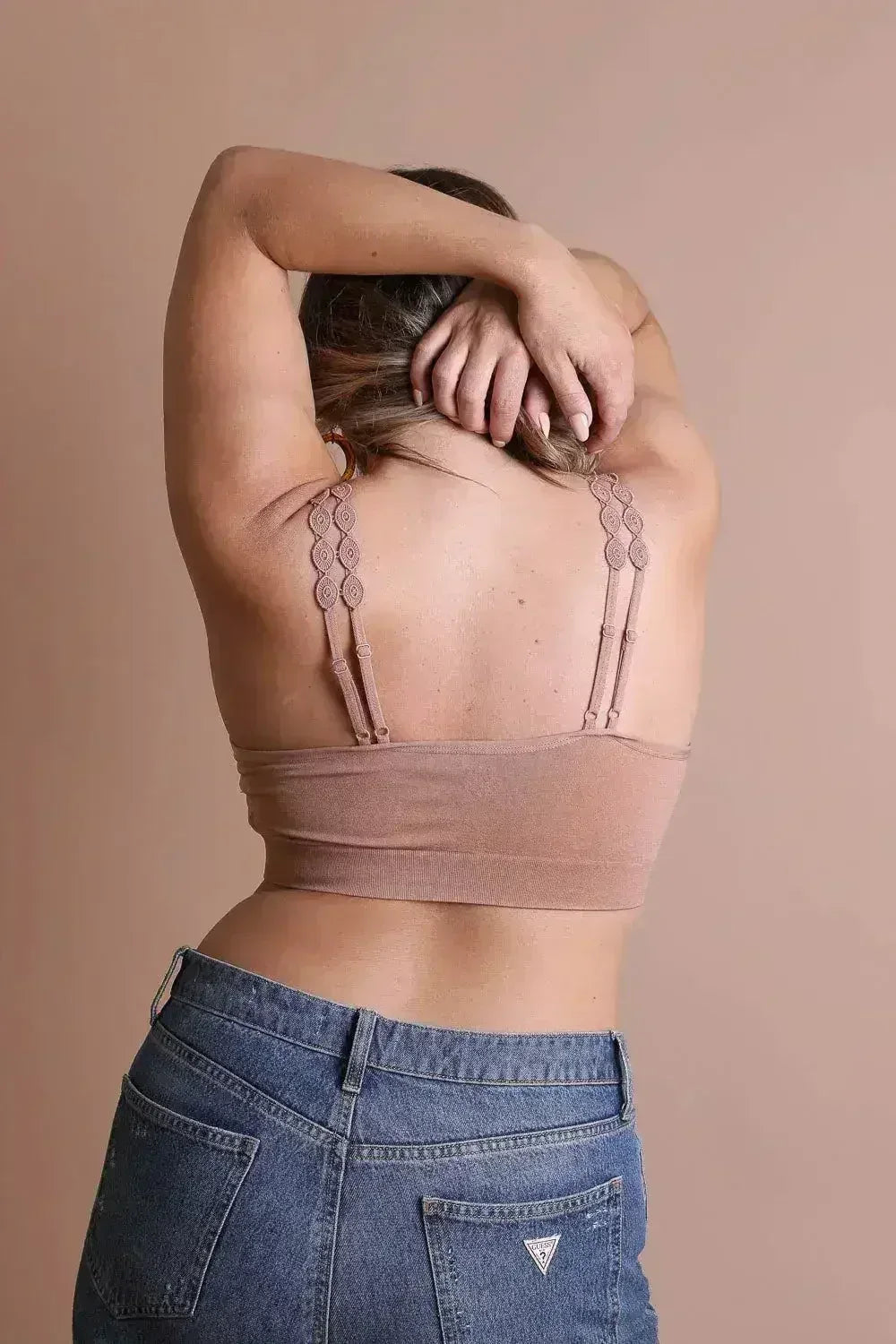 Eye Lace Applique Bralette - Femstylo