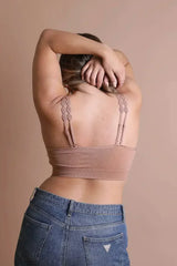 Eye Lace Applique Bralette - Femstylo