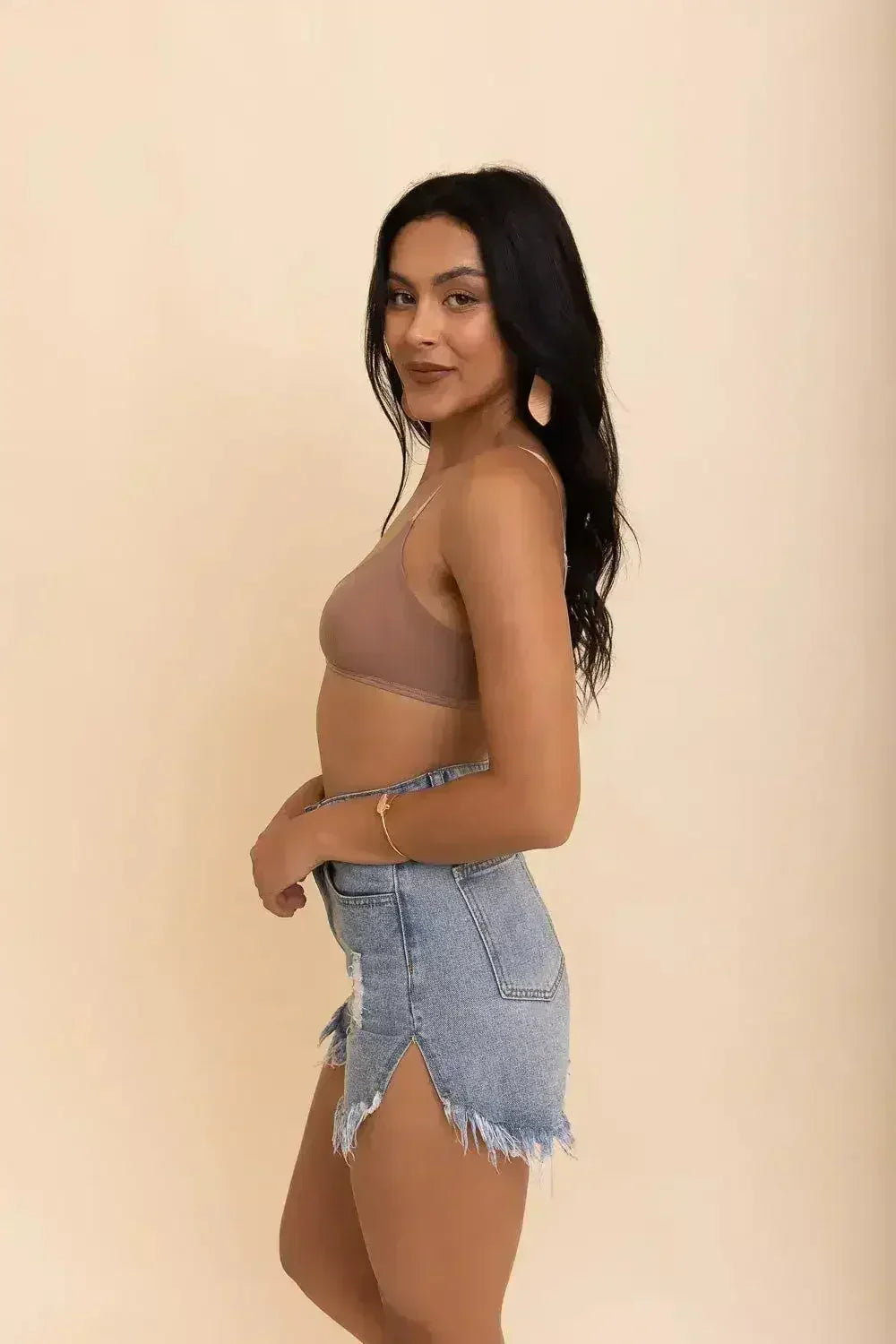 Sheer Mesh Basic Bralette - Femstylo