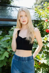 Essential Ribbed Cinch Crop Top - Femstylo