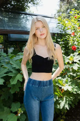 Essential Ribbed Cinch Crop Top - Femstylo