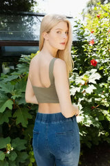 Essential Ribbed Cinch Crop Top - Femstylo