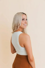 Eco Chic Ribbed Harmony Crop Top - Comfort and Sustainability Combined - Femstylo