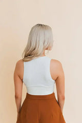 Eco Chic Ribbed Harmony Crop Top - Comfort and Sustainability Combined - Femstylo