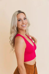 Eco Chic Ribbed Harmony Crop Top - Comfort and Sustainability Combined - Femstylo