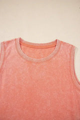 Beau Blue Mineral Wash Pocket Tank Mini Dress - Femstylo