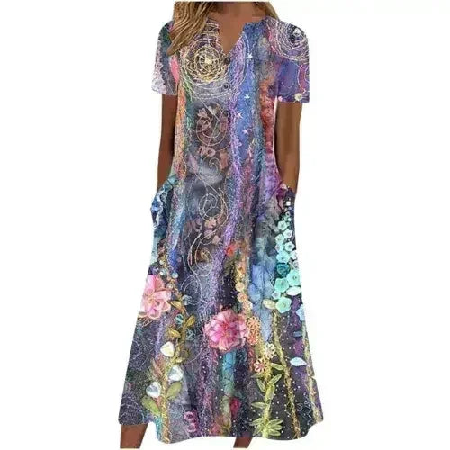 Women’s Summer Midi Dress – Casual, Light & Pocket-Ready - Femstylo