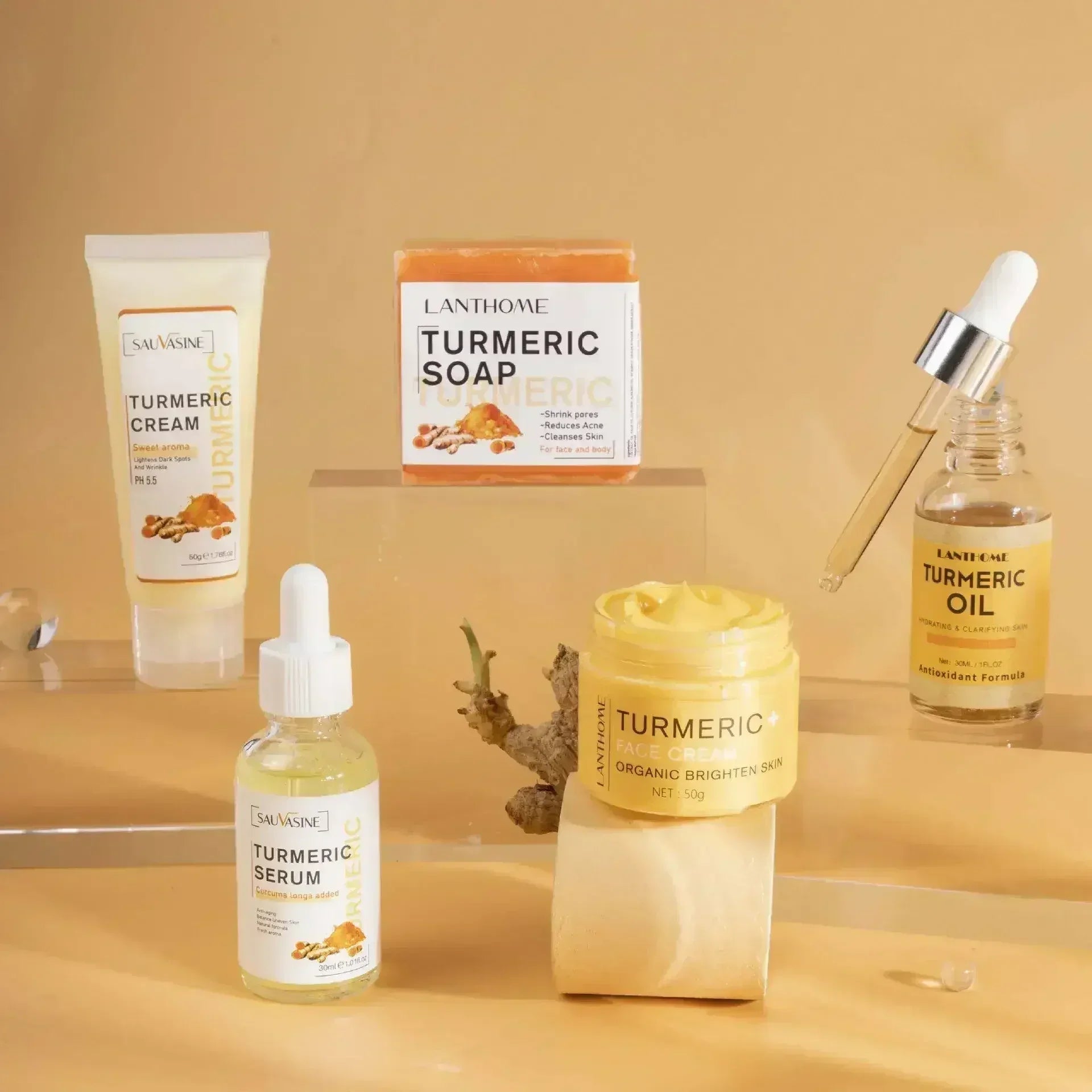 GlowRoot™ – 5-Piece Turmeric Skincare Kit for Radiant Skin - Femstylo