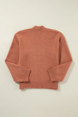 Light French Beige Drop Sleeve Open Front Cropped Cardigan