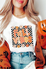 White FALL VIBES Cute Graphic Fashion Tee