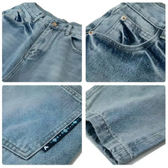 UrbanFade™ Retro Distressed Washed Jeans - Femstylo