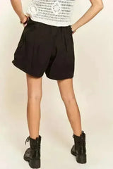 ADORA Drawstring Shorts with Pockets - Femstylo