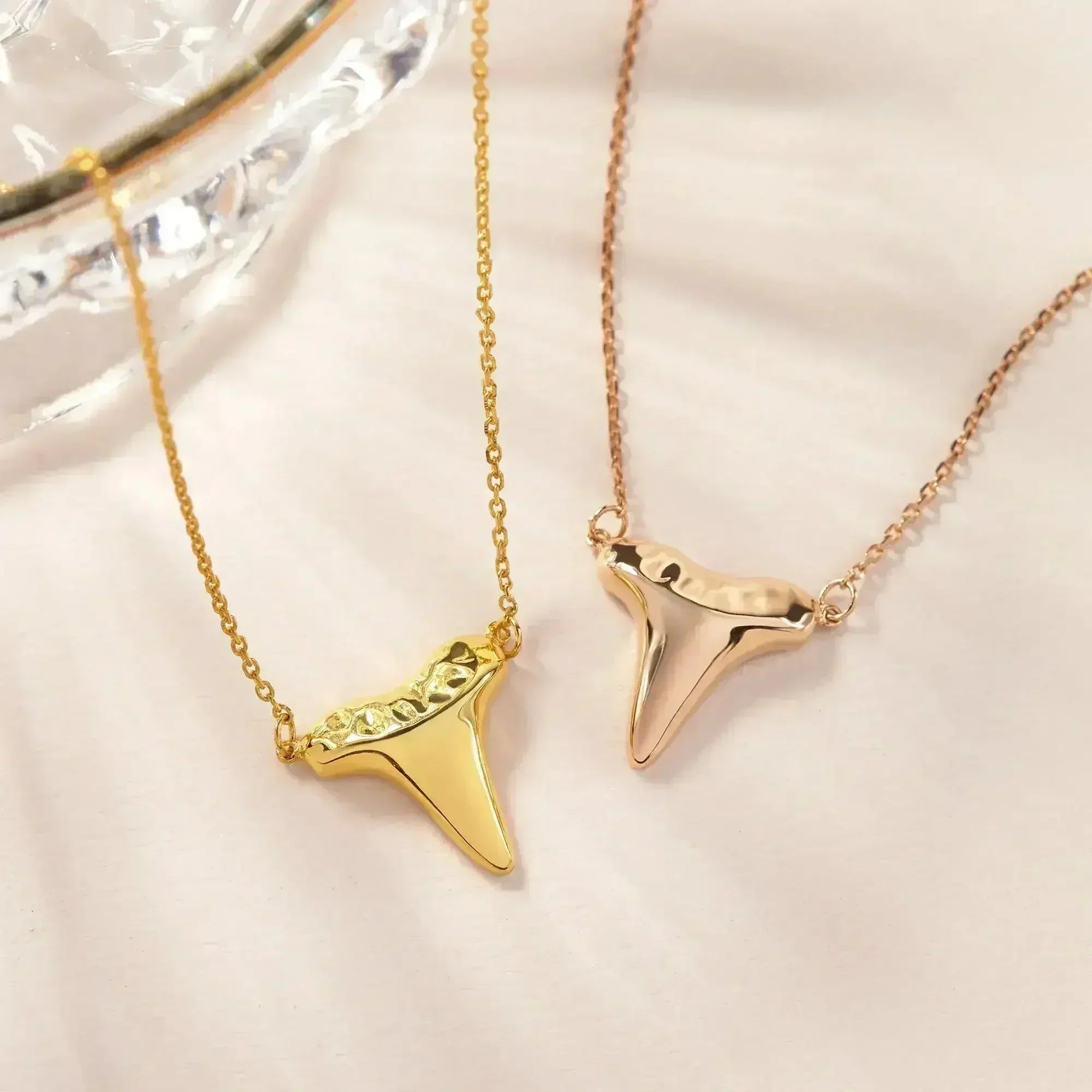 Gold Shark Tooth Necklace Layer Bolo Necklace - Femstylo