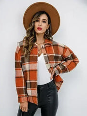 Pumpkin Spice Button-Down Jacket - Femstylo