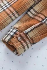 Plaid Pocket Shirt Jacket - Femstylo