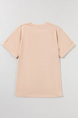 Khaki Flying Mallard Sequin Patched Graphic Tee