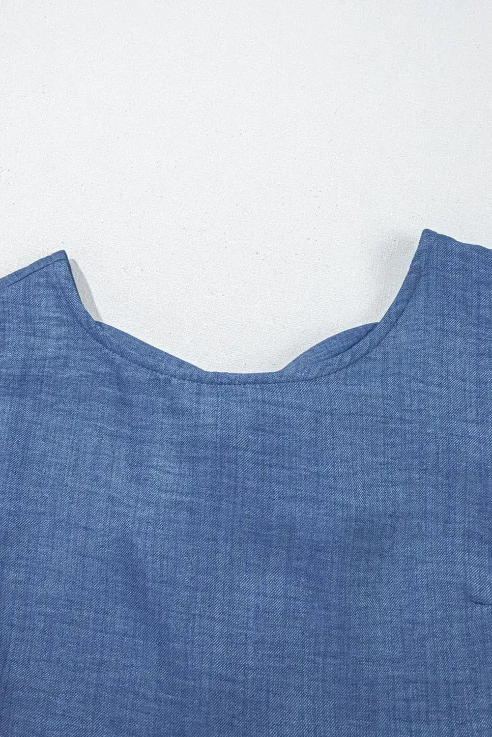 Ashleigh Blue Sleeveless Knot Backless Ruffle Hem Mini Dress - Femstylo