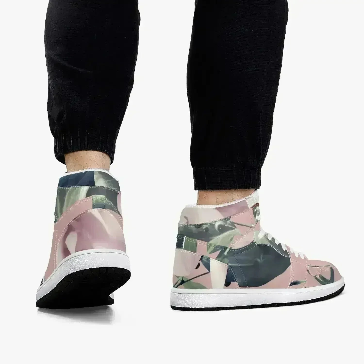 Jacki Easlick Floral Garden High-Top Leather Sneakers - Femstylo