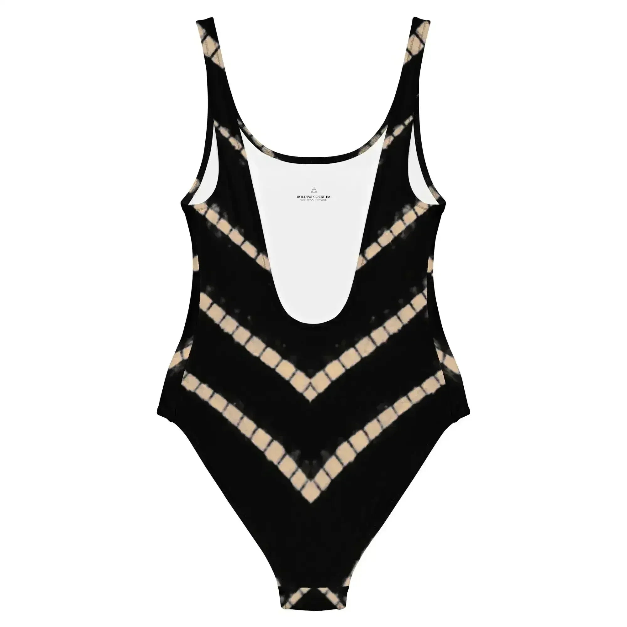 Lyra One Piece Swimsuit in Black Shibori - Femstylo