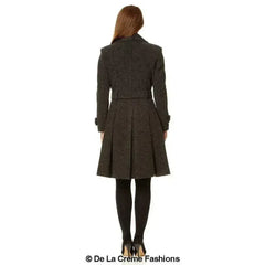 Wool Blend Double Breasted Coat (1201) - Femstylo