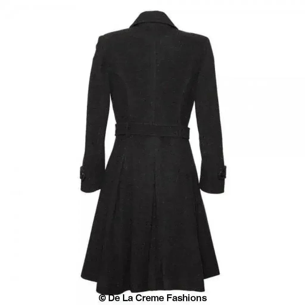 Wool Blend Double Breasted Coat (1201) - Femstylo