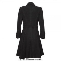 Wool Blend Double Breasted Coat (1201) - Femstylo