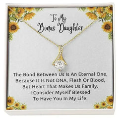 To My Bonus Daughter Necklace, Gift for Bonus Daughter, Step Daughter Birthday - Femstylo